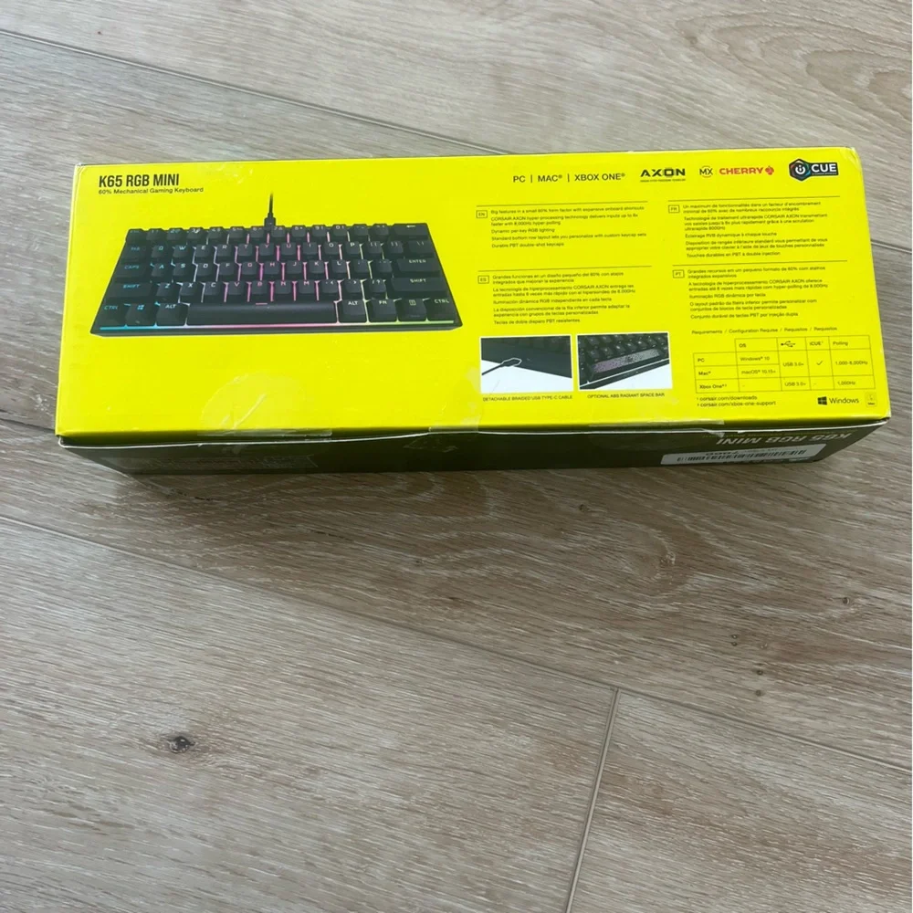 Corsair K65 RGB Mini gaming keyboard